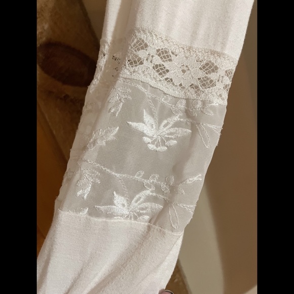 KENAR Boho Lace Embroidered Blouse - Size XSmall - Picture 3 of 5